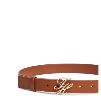 Ζώνη TOMMY HILFIGER TH Script 3.0 18568 Καφέ