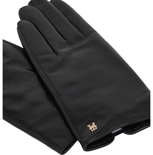 Δερμάτινα γάντια TOMMY HILFIGER TH Elevated Chic 18586 Μαύρο