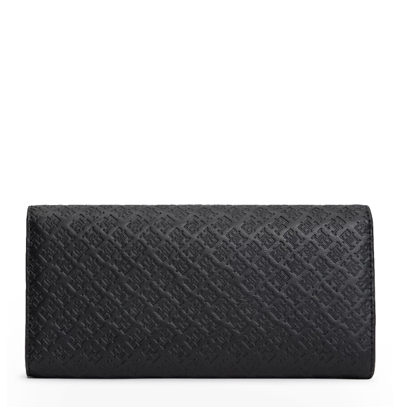 Πορτοφόλι TOMMY HILFIGER TH Icon Large Flap 18593 Μαύρο