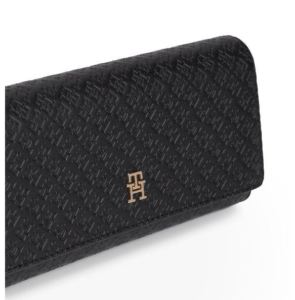 Πορτοφόλι TOMMY HILFIGER TH Icon Large Flap 18593 Μαύρο
