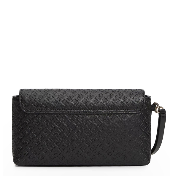 Τσάντα TOMMY HILFIGER TH Icon Pouch Monogram 18602 Μαύρο