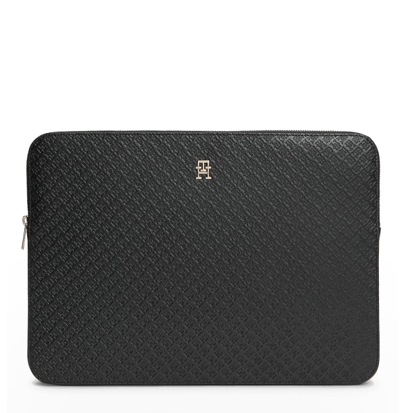 Θήκη Laptop TOMMY HILFIGER TH Icon Sleeve Monogram 18603 Μαύρο