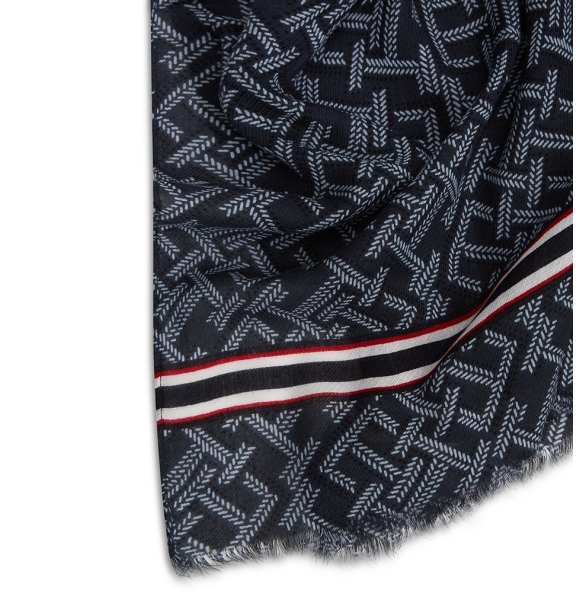 Φουλάρι TOMMY HILFIGER TH Monogram 18605 Μπλε Φουλάρι TOMMY HILFIGER TH Monogram 18605 Μπλε