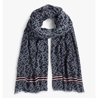 Φουλάρι TOMMY HILFIGER TH Monogram 18605 Μπλε