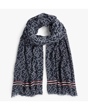 Φουλάρι TOMMY HILFIGER TH Monogram 18605 Μπλε