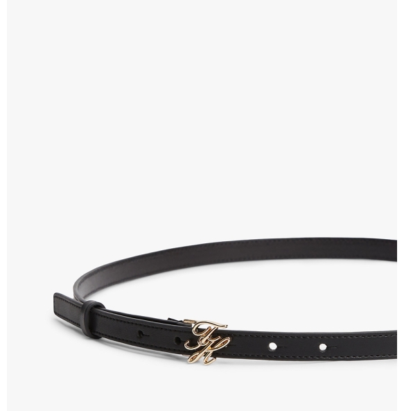 Ζώνη TOMMY HILFIGER TH Script 1.5 18609 Μαύρο