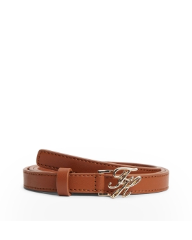 Ζώνη TOMMY HILFIGER TH Script 1.5 18609 Καφέ