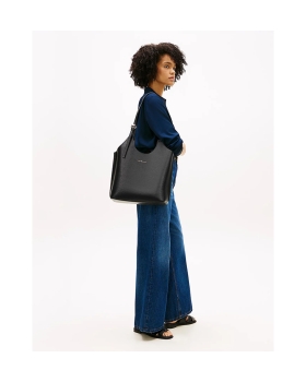 Τσάντα TOMMY HILFIGER TH Modern Tote 18618 Μαύρο