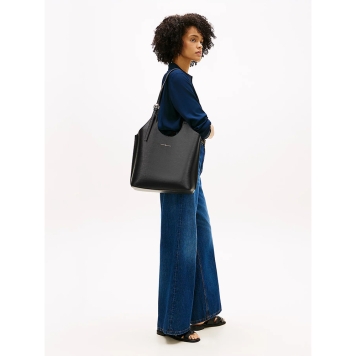 Τσάντα TOMMY HILFIGER TH Modern Tote 18618 Μαύρο