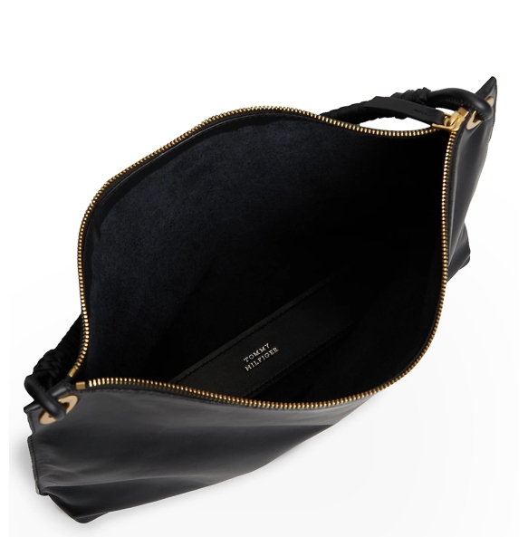 Τσάντα TOMMY HILFIGER TH Statement Leather Bag 18621 Μαύρο