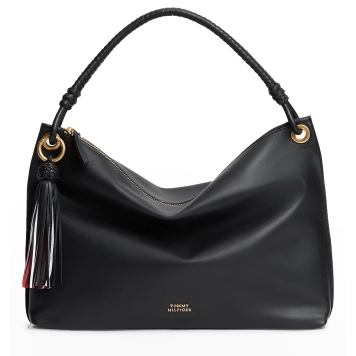 Τσάντα TOMMY HILFIGER TH Statement Leather Bag 18621 Μαύρο