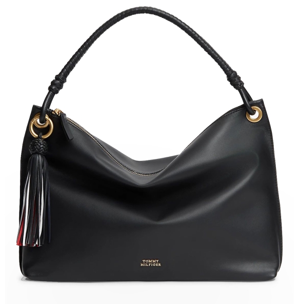 Τσάντα TOMMY HILFIGER TH Statement Leather Bag 18621 Μαύρο