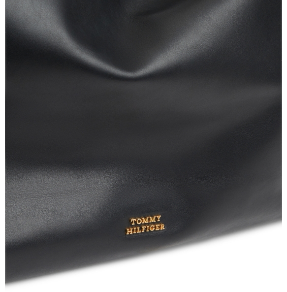 Τσάντα TOMMY HILFIGER TH Leather Tassel Hobo 18622 Μαύρο Τσάντα TOMMY HILFIGER TH Leather Tassel Hobo 18622 Μαύρο