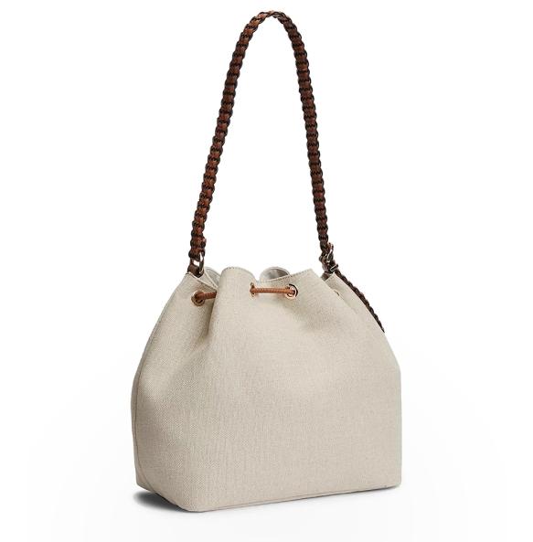 Τσάντα TOMMY HILFIGER TH Summer Canvas Bucket 18631 Μπεζ