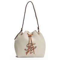 Τσάντα TOMMY HILFIGER TH Summer Canvas Bucket 18631 Μπεζ