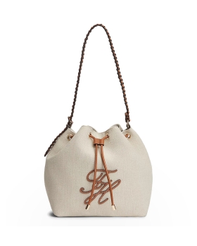 Τσάντα TOMMY HILFIGER TH Summer Canvas Bucket 18631 Μπεζ