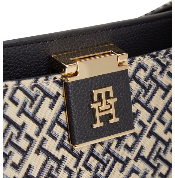 Τσάντα TOMMY HILFIGER ΤΗ Her Medium Satchel 18639 Μπλε Τσάντα TOMMY HILFIGER ΤΗ Her Medium Satchel 18639 Μπλε