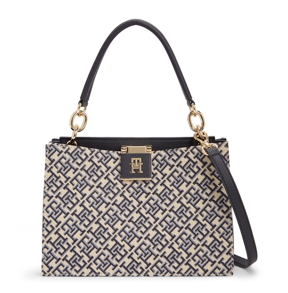 Τσάντα TOMMY HILFIGER ΤΗ Her Medium Satchel 18639 Μπλε Τσάντα TOMMY HILFIGER ΤΗ Her Medium Satchel 18639 Μπλε