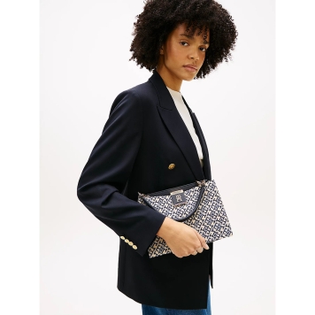 Τσάντα TOMMY HILFIGER ΤΗ Her Medium Satchel 18639 Μπλε