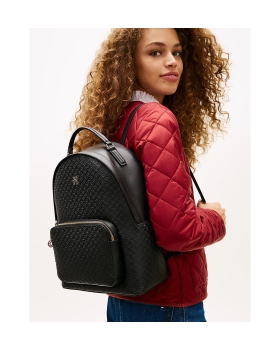 Σακίδιο TOMMY HILFIGER TH Daily Backpack Monogram 18852 Μαύρο