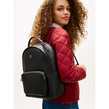 Σακίδιο TOMMY HILFIGER TH Daily Backpack Monogram 18852 Μαύρο