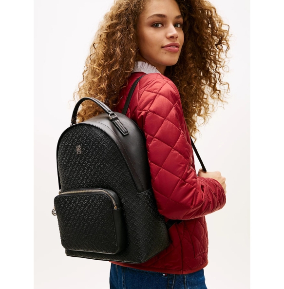 Σακίδιο TOMMY HILFIGER TH Daily Backpack Monogram 18852 Μαύρο