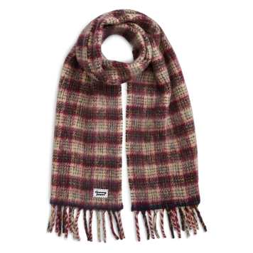 Κασκόλ TOMMY HILFIGER Tommy Script Pure Wool Logo AW0AW17786  Μπεζ καρό