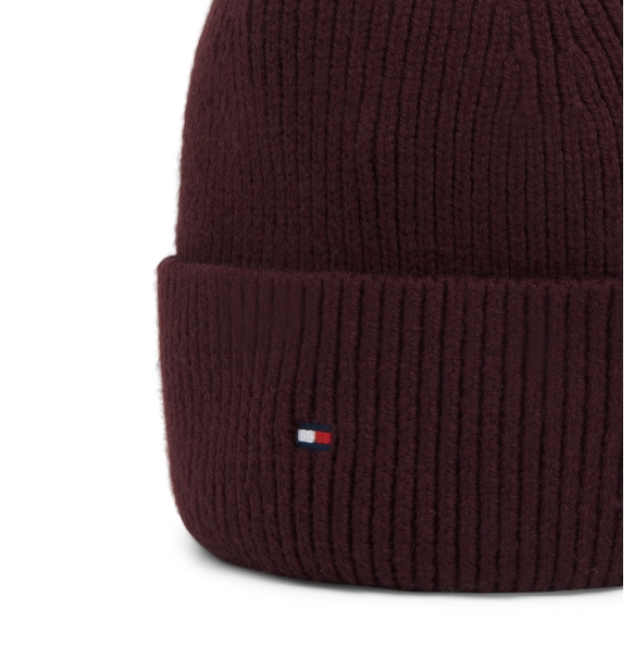 Σκουφάκι TOMMY HILFIGER Flag AW0AW19102 μπορντό