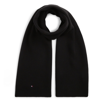 Κασκόλ TOMMY HILFIGER TH Knit Scarf AW0AW19120 Μαύρο