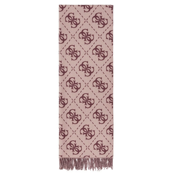 Κασκόλ GUESS Nolana Scarf AW5217VIS03 Μπορντό