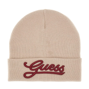 Σκουφάκι GUESS Beanie Embroidered Logo AW5400POL01 Μπεζ