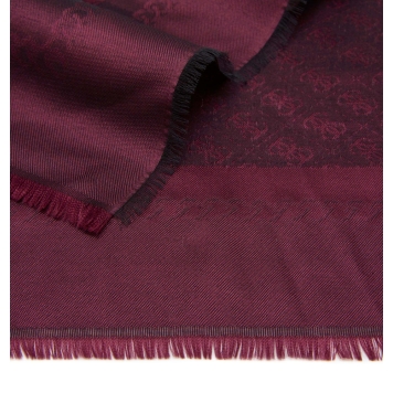 Φουλάρι GUESS Idra Jacquard Kefiah AW5407POL03 Μπορντώ