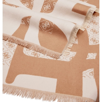 Φουλάρι GUESS Jacquard Kefiah AW5418POL03 Μπεζ