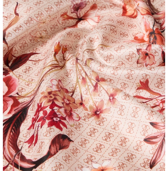 Φουλάρι GUESS Kefiah 90x90 AW5479SIL90 Ροζ