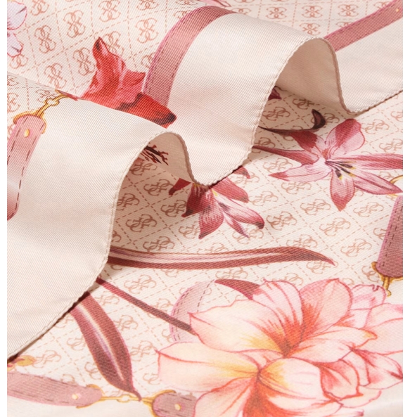 Φουλάρι GUESS Kefiah 90x90 AW5479SIL90 Ροζ