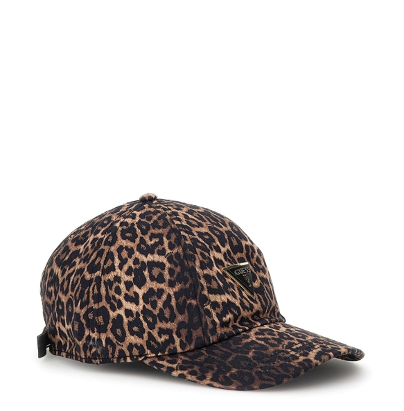 Καπέλο GUESS  Animal Print Baseball Cap AW5501COT01 Καφέ