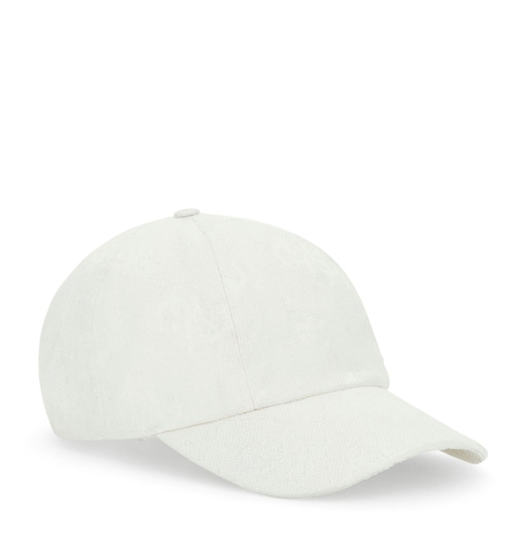 Καπέλο GUESS Jeanie Jcq Mcr Allvr Baseball Cap AW5503POL01 Λευκό