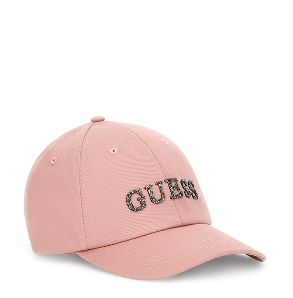 Καπέλο GUESS Gabardine Baseball Cap AW5507COT01 Ροζ
