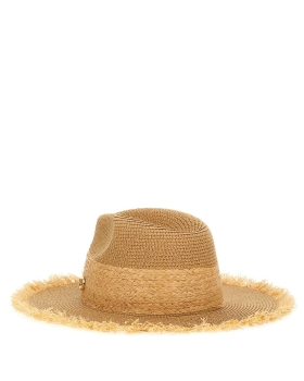 Γυναικείο καπέλο Guess Ofelia Rafia Fedora AW5509POL01 Ανοιχτό καφέ