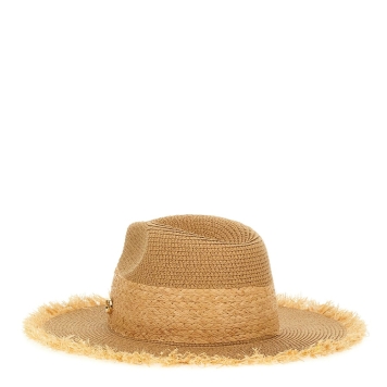 Γυναικείο καπέλο Guess Ofelia Rafia Fedora AW5509POL01 Ανοιχτό καφέ