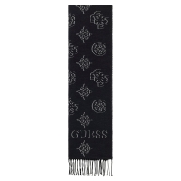 Κασκόλ GUESS Carmella Jcqurd Scarf AW5654POL03 Μαύρο