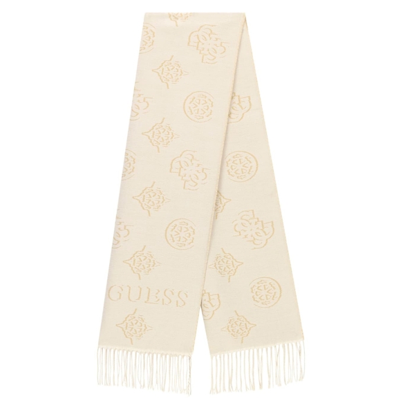 Κασκόλ GUESS Carmella Jcqurd Scarf AW5654POL03 Μπεζ