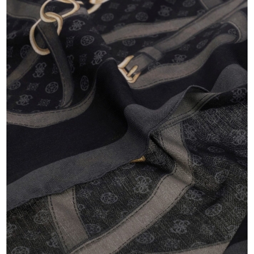 Φουλάρι GUESS Kefiah Printed AW5679POL03 Μαύρο