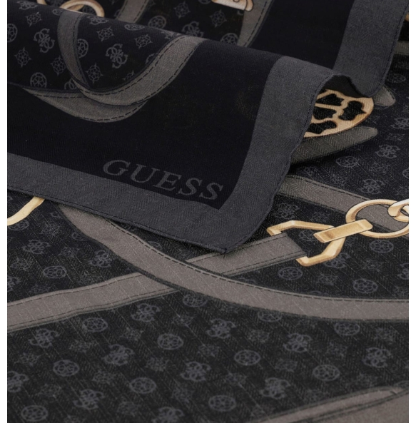 Φουλάρι GUESS Kefiah Printed AW5679POL03 Μαύρο