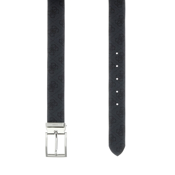 Ζώνη GUESS BMBCLOP5135 Milano 3.5 Διπλής Όψεως Μαύρο