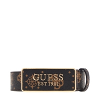 Ζώνη GUESS Carrie logo 3.0 BW9335P6130 Καφέ
