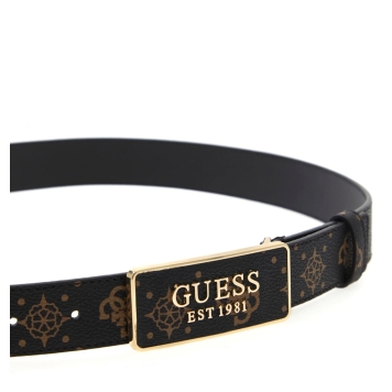 Ζώνη GUESS Carrie logo 3.0 BW9335P6130 Καφέ