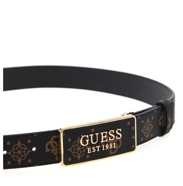 Ζώνη GUESS Carrie logo 3.0 BW9335P6130 Καφέ