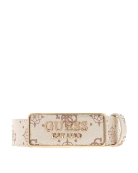 Ζώνη GUESS Carrie logo 3.0 BW9335P6130 Μπεζ