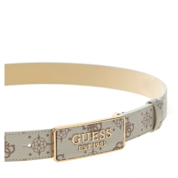 Ζώνη GUESS Carrie logo 3.0 BW9335P6130 Μπεζ